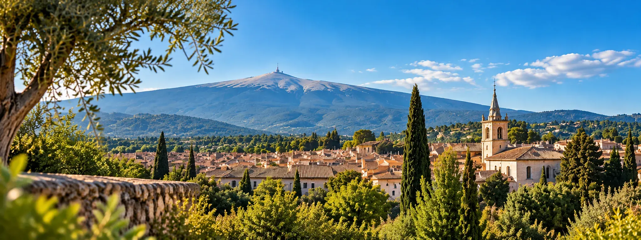 paysage du Vaucluse desservi par Taxi LIN
